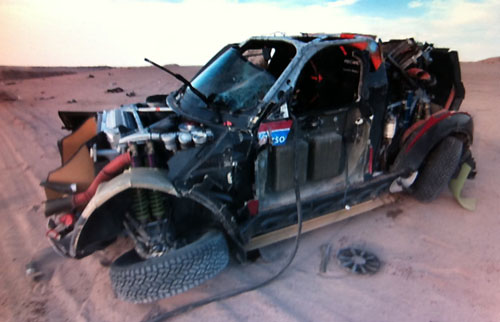 Dakar 2011: Chicherit rijdt MINI compleet aan gort + FOTO